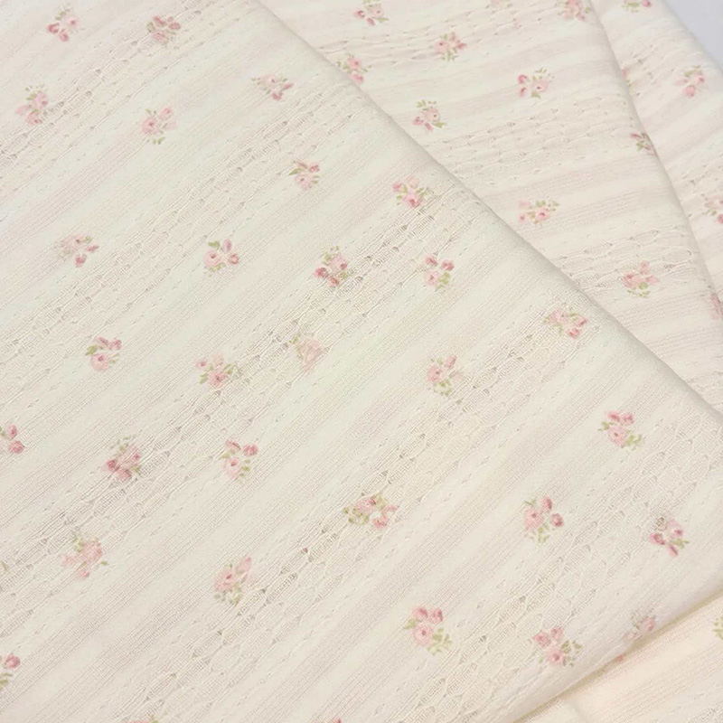 100% Katun Jacquard, Potongan, dan Kain Berkerut