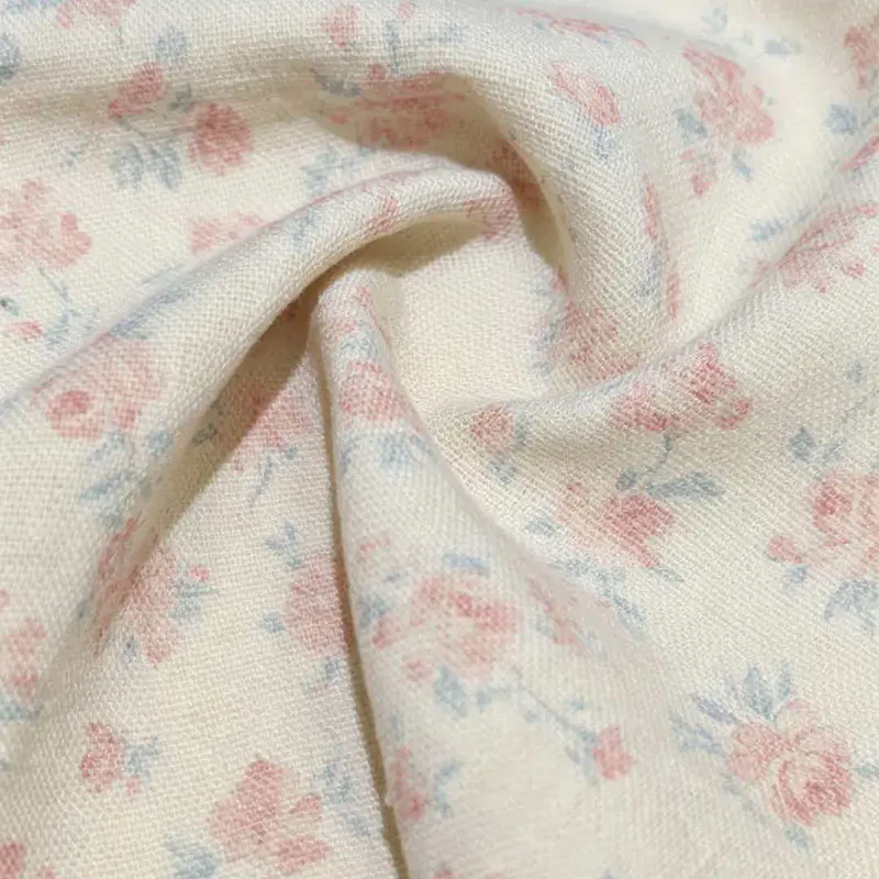 Kain Campuran Poliester-Linen