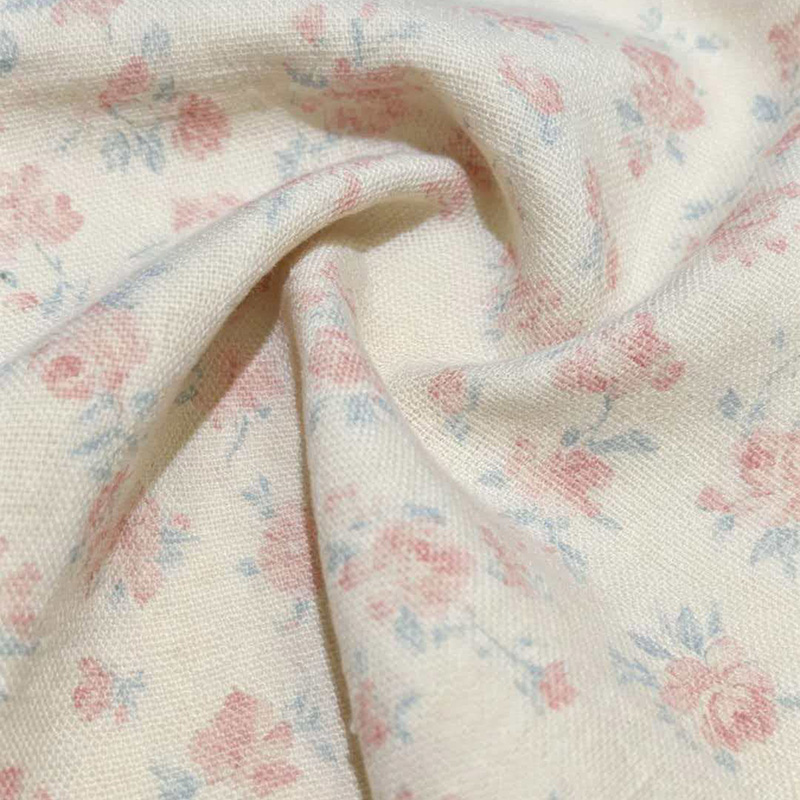 Kain Campuran Poliester-Linen